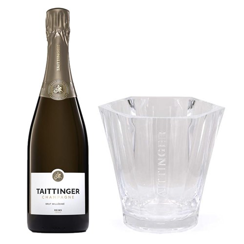 Taittinger Brut Vintage 2016 Champagne 75cl And Branded Ice Bucket Set